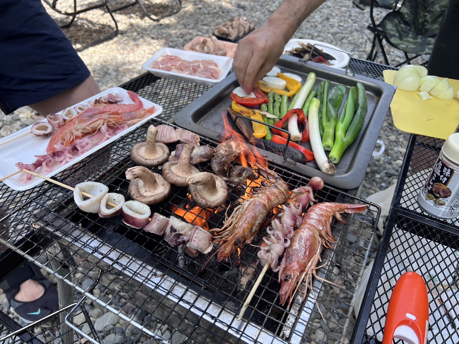 川サウナ｜BBQ
|テントサウナ｜関東サウナ｜川｜川サウナ｜そとあそび｜夏｜アウトドア｜関東川サウナとBBQ