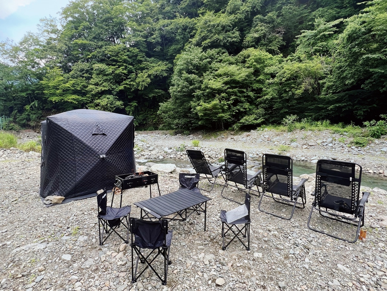 関東｜テントサウナ｜神奈川|相模原|プライベートサウナ｜自然｜アウトドア｜キャンプ場｜サウナ｜アウトドアサウナ｜川｜水風呂｜外遊び｜camp|アクティビティ|ゆるキャン