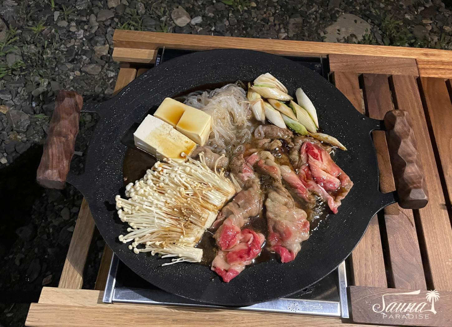 すき焼き｜肉料理｜キャンプ飯｜ソロキャンプ｜アウトドア料理