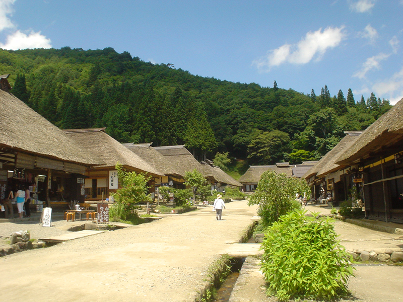 福島 大内宿 会津 歴史景観 テントサウナ