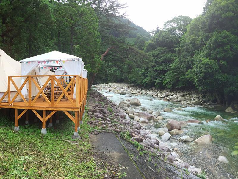 滋賀 テントサウナ グランピングナッツ 東近江 神崎川