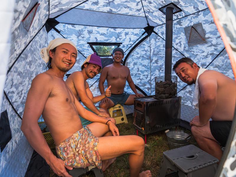 栃木 テントサウナ High-Co Sauna 矢板 薬草