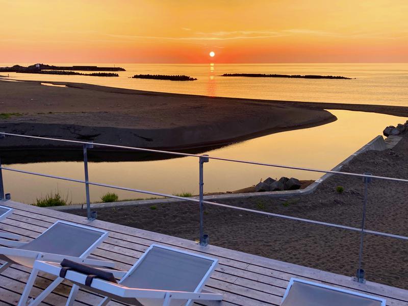 新潟 テントサウナ サウナ宝来洲 柏崎 日本海 海サウナ