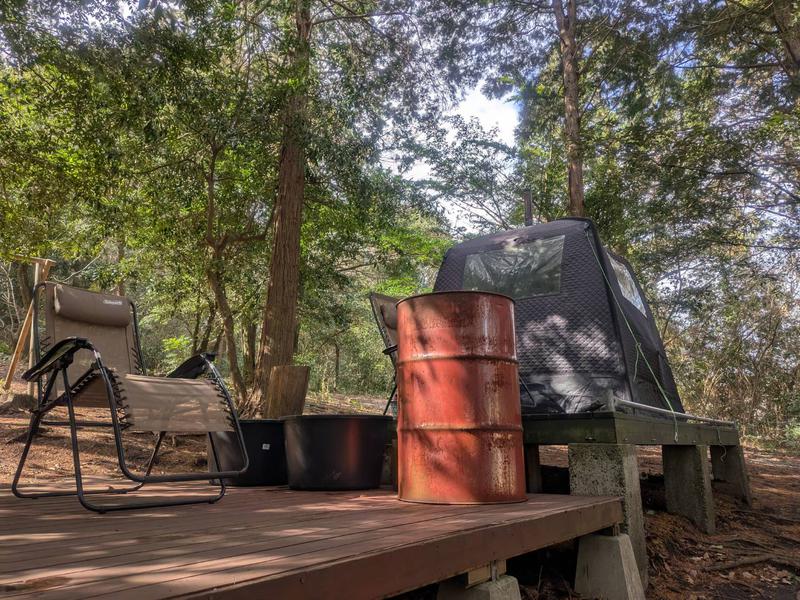 鹿児島 観光農業公園 グリーンファーム 喜入 テントサウナ ドラム缶水風呂