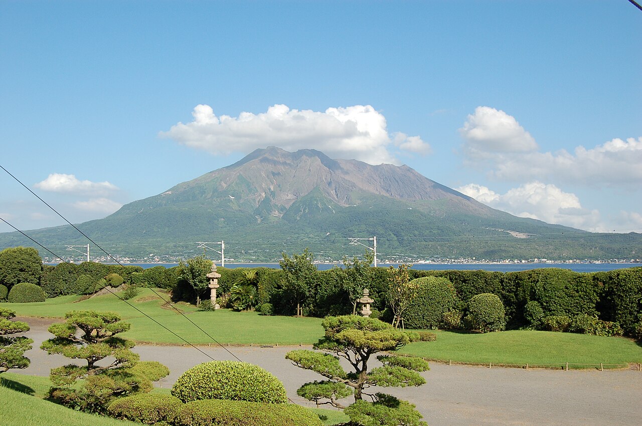 鹿児島 仙巌園 桜島 アウトドアサウナ