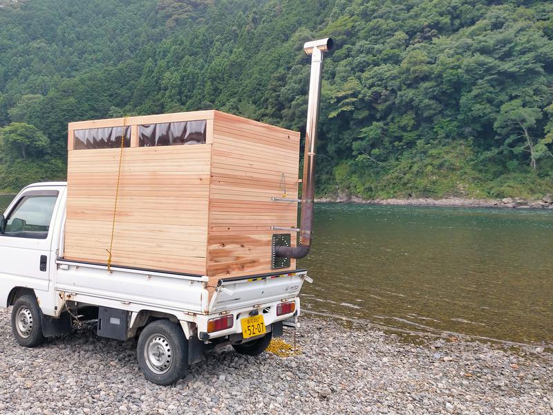 高知 テントサウナ 軽トラサウナ四万十 四万十町 沈下橋 日本最後の清流