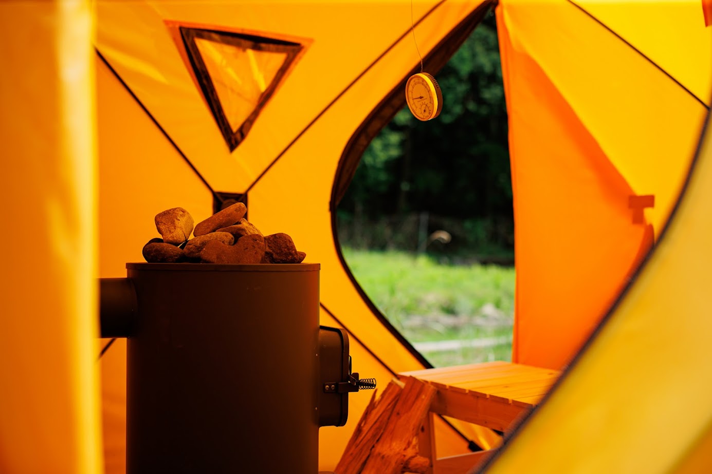 京都 テントサウナ 料理旅館きぐすりや 美山町 川サウナ 京地鶏