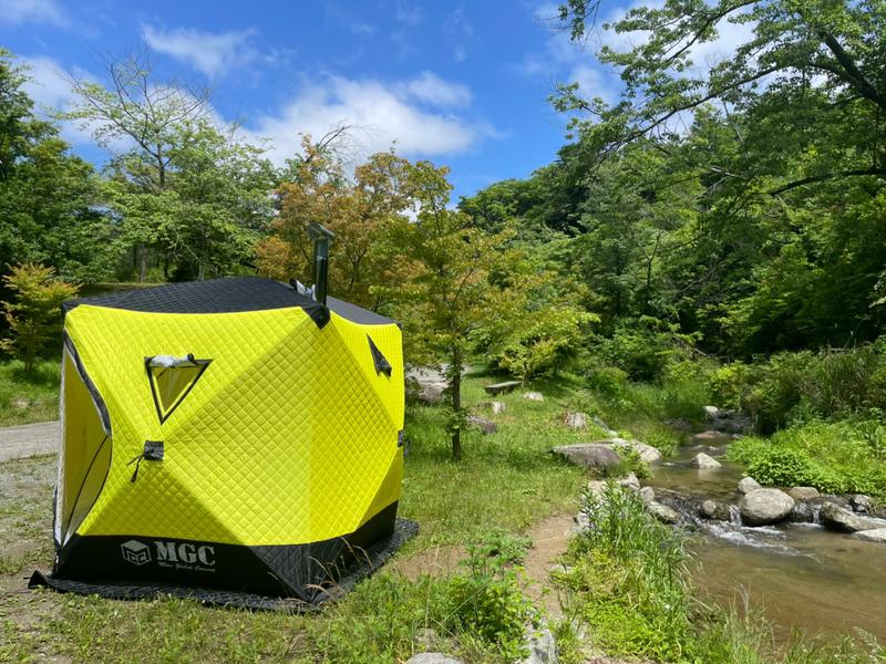 福岡 テントサウナ 真名子 木の香ランド 糸島 川サウナ