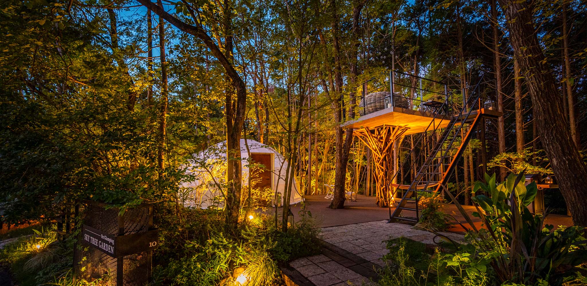 大分 グランピングサウナ COMOREBI 湯布院 温泉 プライベート露天風呂