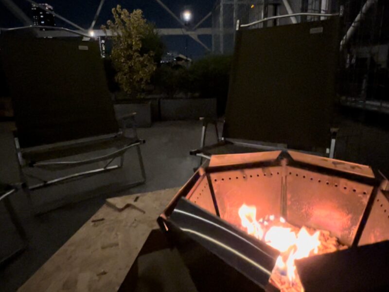 大阪 テントサウナ エヌカラ 梅田 屋上サウナ