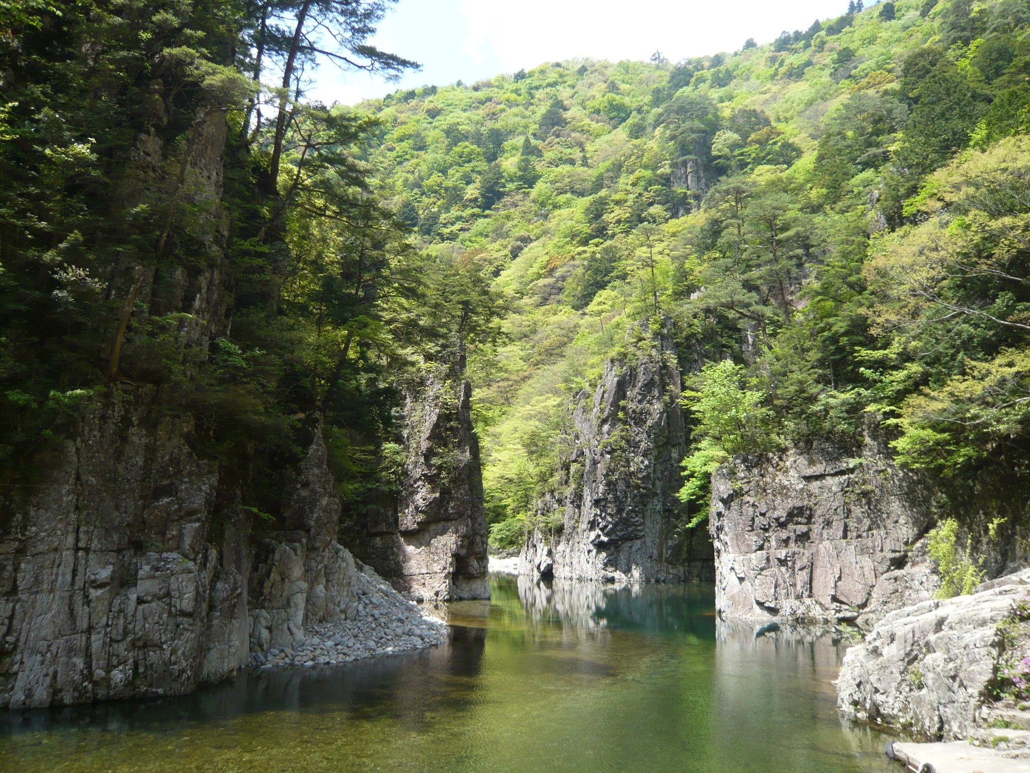広島 アウトドアサウナ 三段峡 渓谷 清流