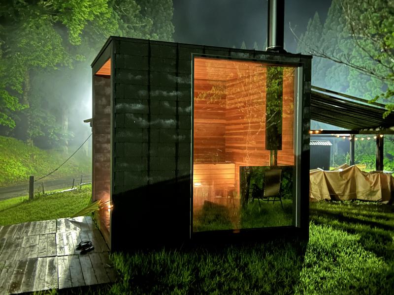 島根 Sauna park camp Morinosu 飯南町 テントサウナ
