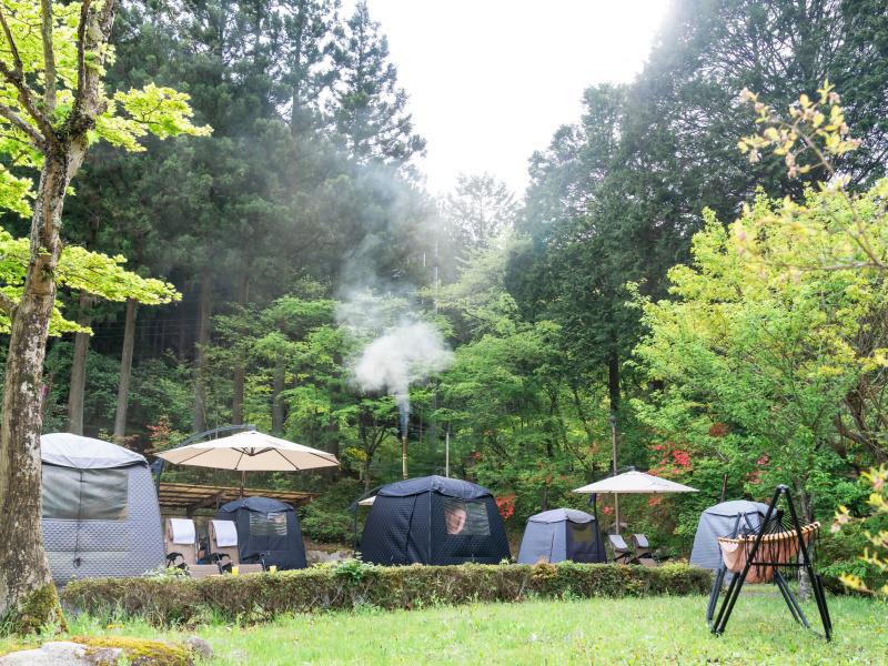 栃木 テントサウナ ザランタン 鹿沼 グランピング 粟野川