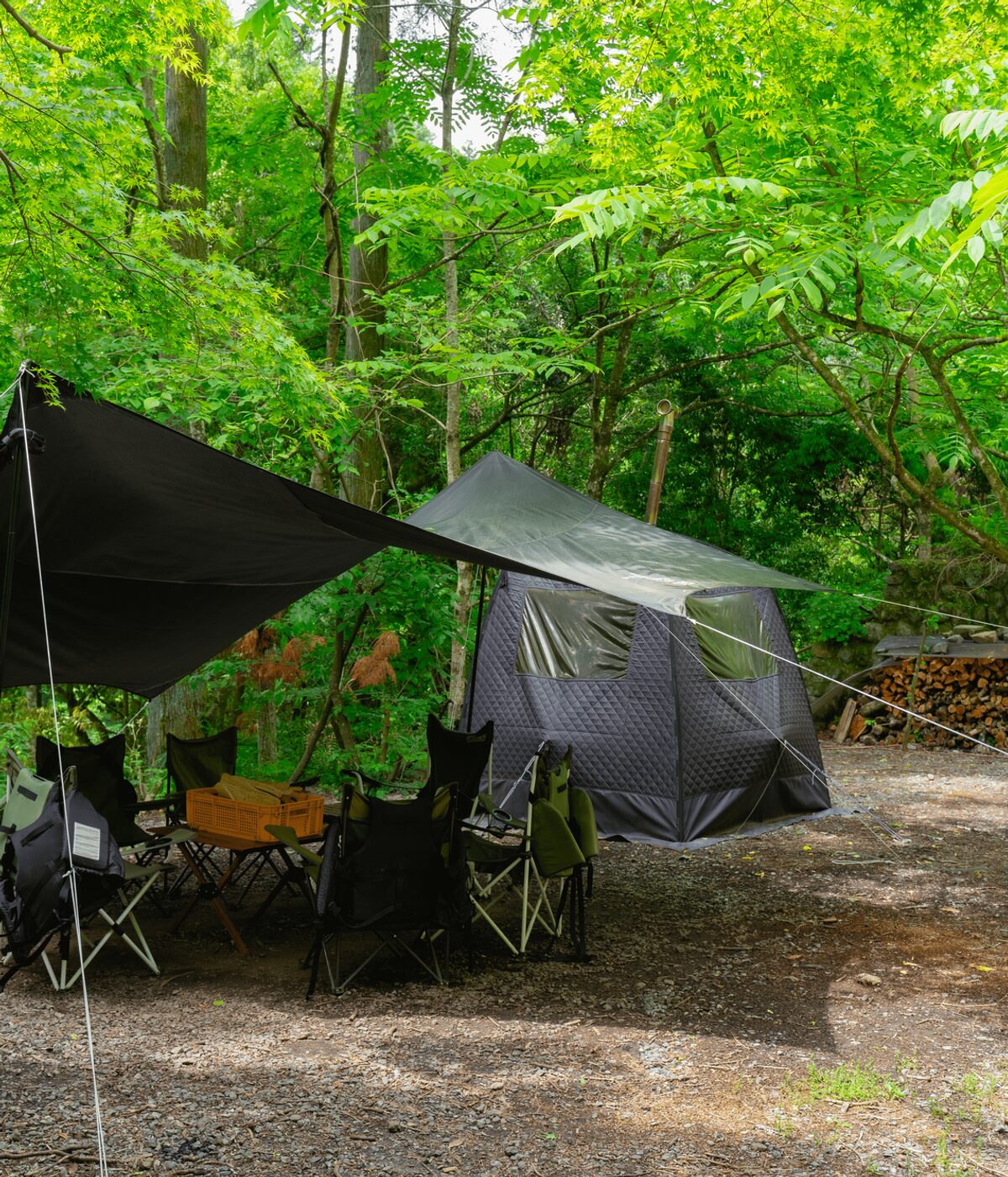 東京 白丸village 奥多摩 湖ダイブ テントサウナ